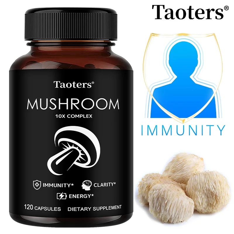 

Mushroom Complex, with Lion's Mane Mushroom, Cordyceps, Lingzhi Ect, Nootropic Brain, Promote Memory and Focus, Enhance Energy