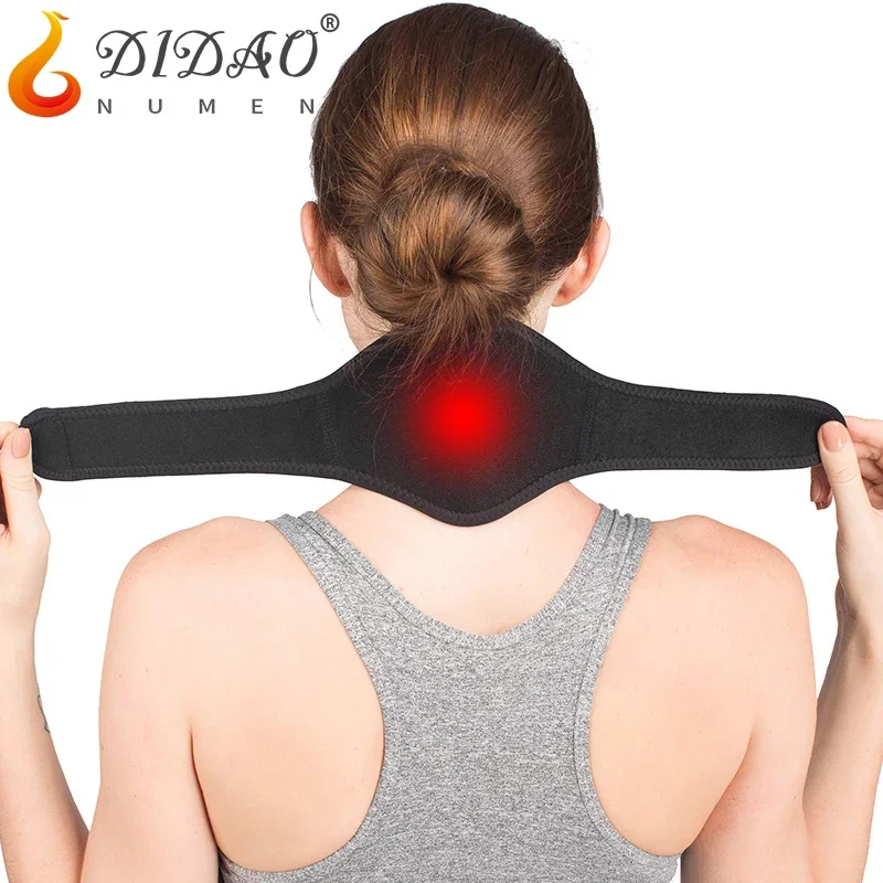 

Tourmaline Neck Brace Self-heating Neck Wrap Band Health Care Cervical Spondylosis Pain Relief Magnetic Therapy Neck Pad