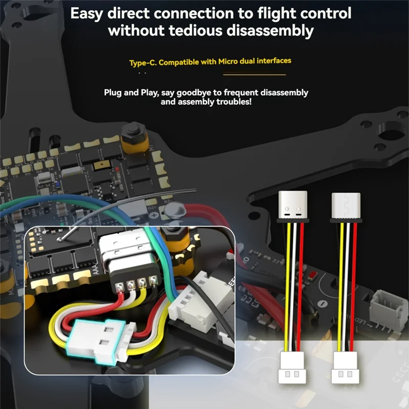 رائعة-لـ Speedybee Bee25 2.5 بوصة طقم إطارات سماعة لاسلكية تعمل بالبلوتوث ضبط الإطار مع شريط إضاءة لأجزاء الطائرة بدون طيار O3 HD VTX