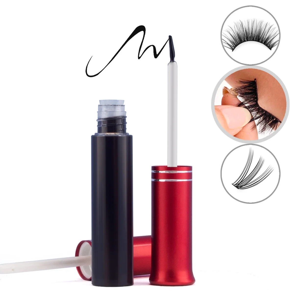 Colla monouso per ciglia finte, adesivo cosmetico non irritante, delicato e duraturo