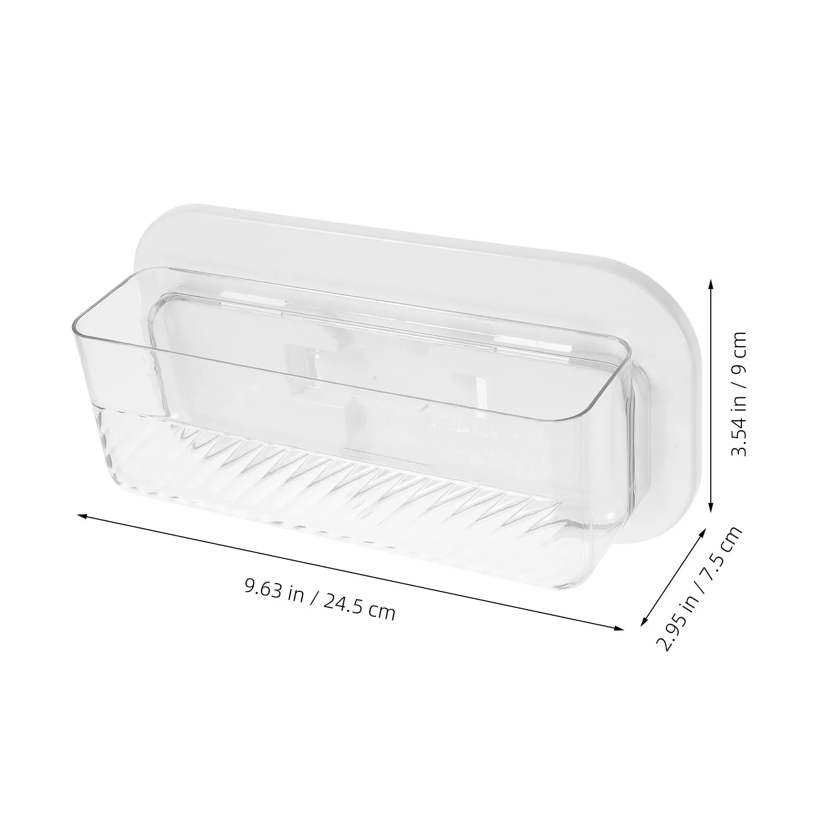 Wall Mounted Plastic Flower Vase Hanging Planter Self Adhesive Succulent Holder for Home Office Decorative Fish Tank Vase