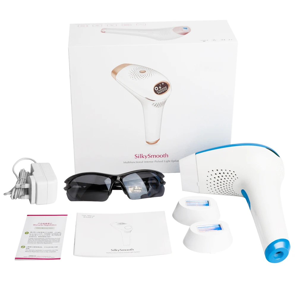 جهاز إزالة الشعر بالليزر Kinseibeauty IPL ، ومضات ، جهاز إزالة الشعر بالليزر للوجه والجسم ، والبكيني ، وإزالة الشعر ، جهاز إزالة الشعر للاستخدام المنزلي