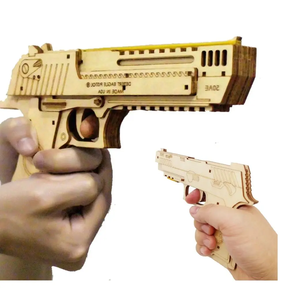 waffenbilder aus Holz – Ein praktischer Test des DIY-Puzzle-Kits für mechanische Waffemodelle