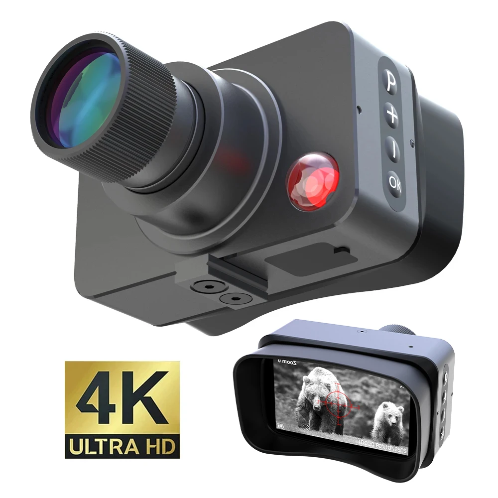 

Night Vision Binoculars 4K UHD Scope Rechargeable 4X Digital Zoom 300 Meters Darkness Goggles for Hunting & Surveillance