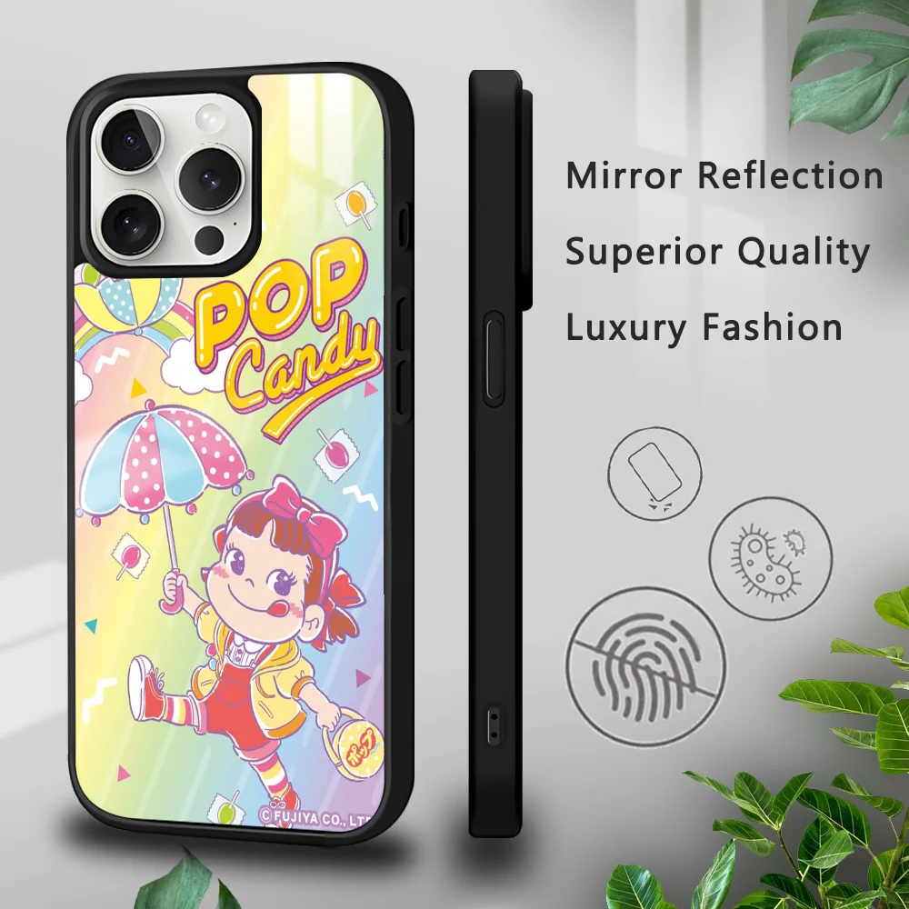 F-Fujiya Milky P-Peko-Chan Phone Case For iPhone 16 15 14 13 12 11 Pro Xs Max Mini Plus Celulares Hard Funda Dropshipping