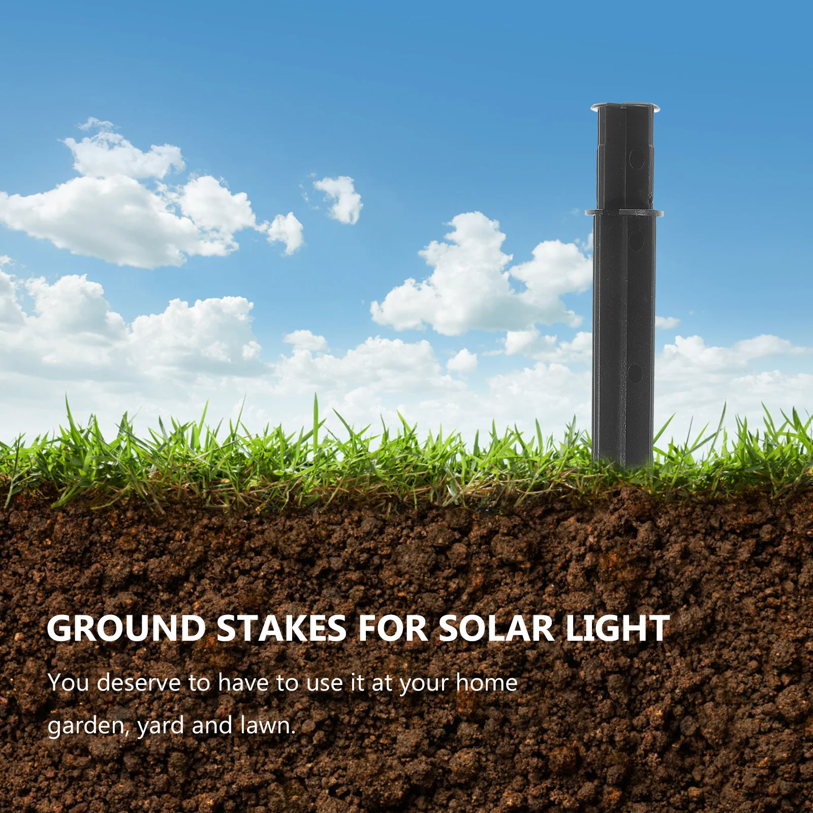 

8Pcs Strong Wind Resistant Garden Light Stakes Easy to Install Solar Lamp Spikes Garden Solar Lamp Stakes Ground Stake Spike