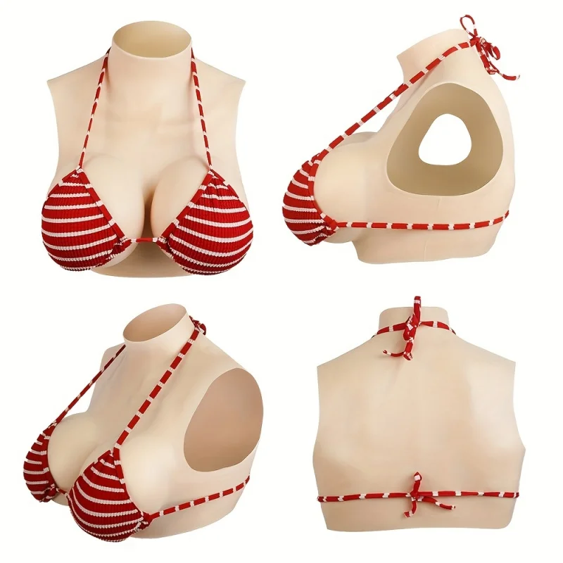 C-D Cup Fake Breasts, Silicone Fake Boobs, Suitable for Role Players, Prosthesis Wear After Mastectomy, Gay cosplay, Drag Queens