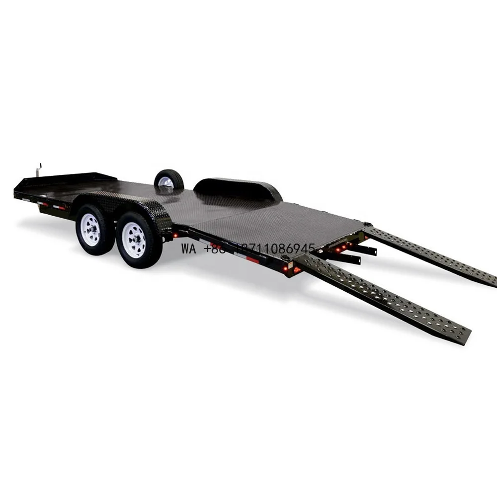 Remolque con Rampa para Miniexcavadora de 6t, Remolque para Coche en Venta, Remolque de Coche de Alta Calidad