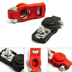 2x Car Battery Terminal Connector Battery Quick Release Battery Terminals Clamps Cap Clip Copper For Car Truck Caravan