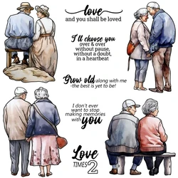 Mangocraft Old Love Couple Clear Stamps Valentine's Day Gifts DIY Scrapbooking Supplies Silicone Stamp For Card Albums Decor