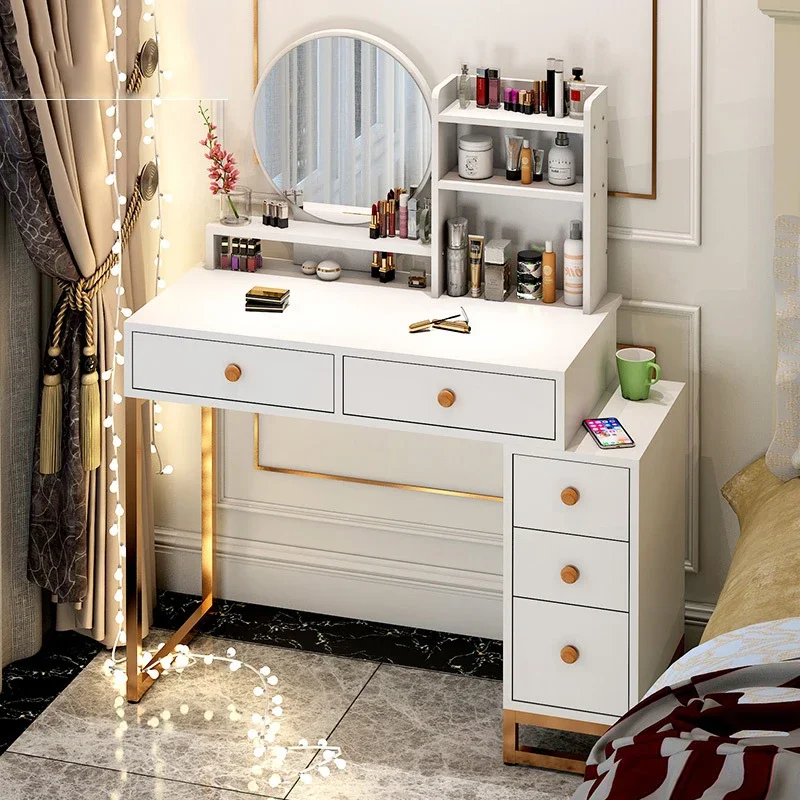 

Mobile Luxury Dressing Table Mirror Makeup Console Cabinet Dressing Table Vanity Comodas Con Cajones Living Room Furniture