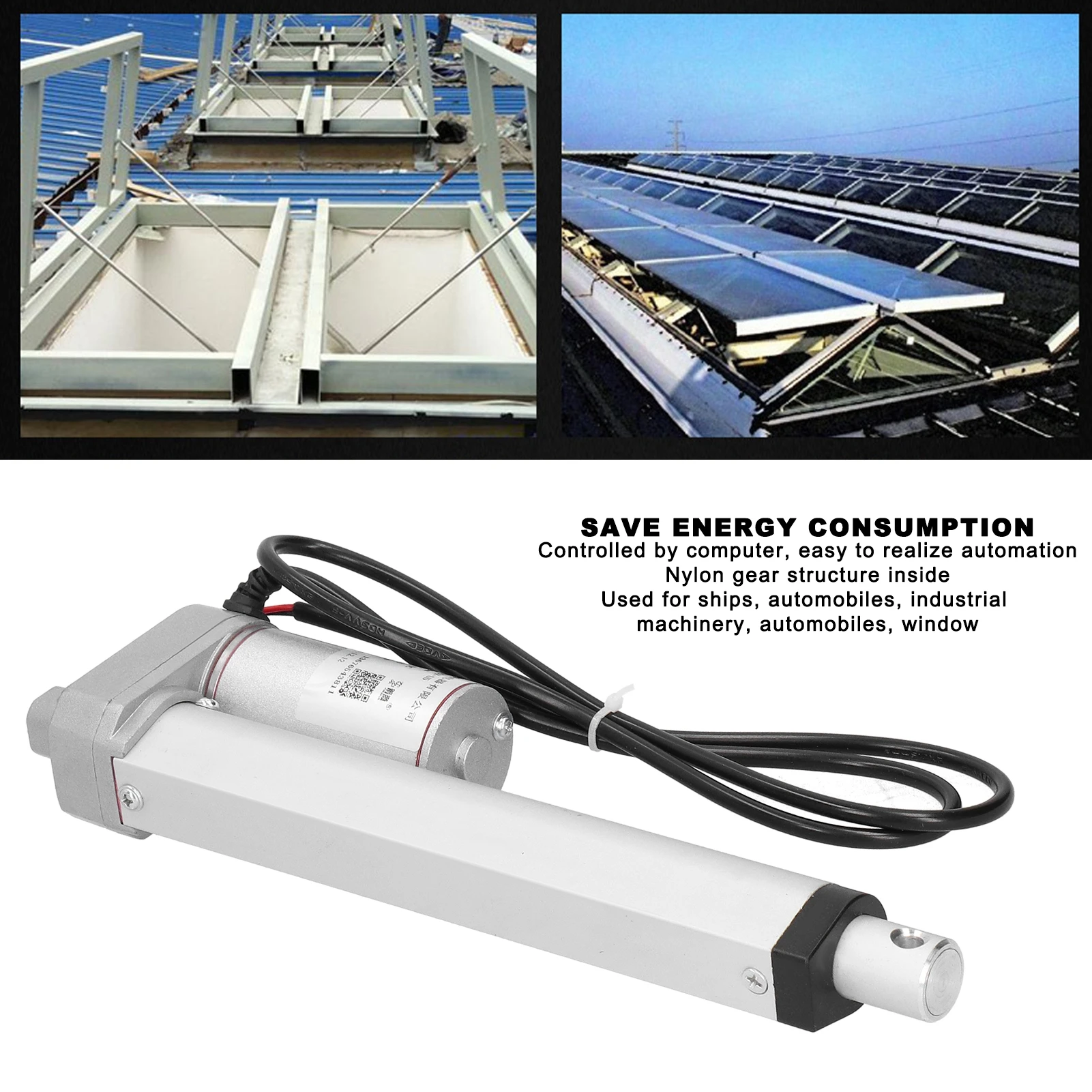 

150mm Stroke Motor Electric Putter Motor Electric Putter Industrial Grade Heavy Duty 300N 150mm Stroke Linear Actuator JSTGZU5