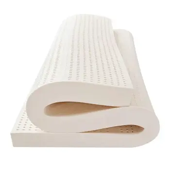 가정용 진드기 방지 성인용 순수 천연 라텍스 매트리스, 부드럽고 단단한 접이식 매트리스, 약 2.5cm 두께 