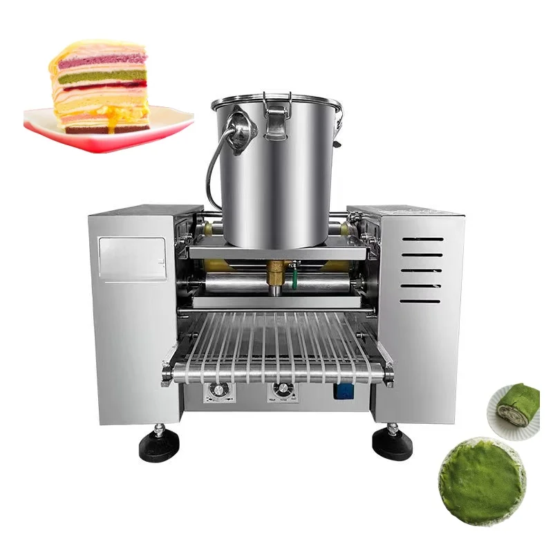 Fully automatic electronic multifunctional  flour crepe maker, high productivity 110/220V for bakery cake shops, brand new