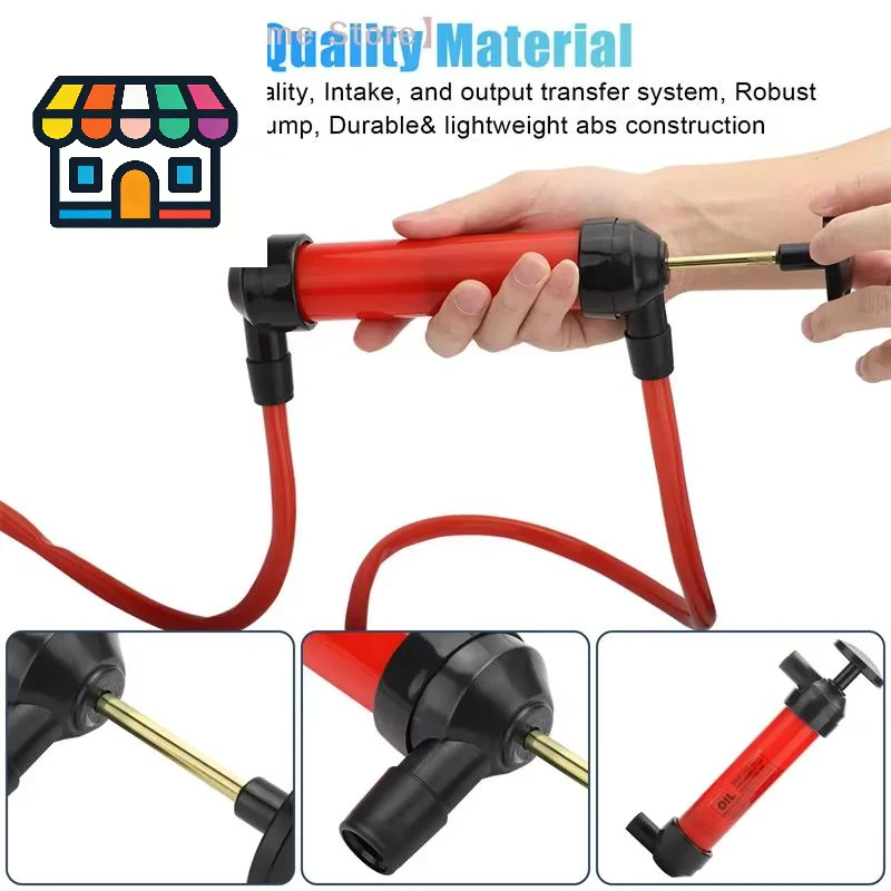 1 Set Inflatable Tube Hose Liquid Petrol Gas Transfer Car Accessories Portable Manual Pump Oil Siphon Hand Suction