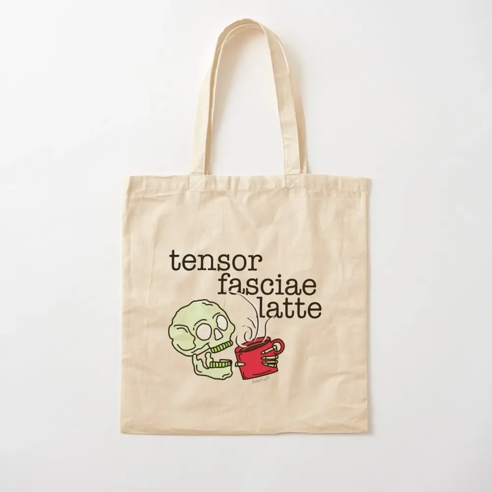 Tensor Fasciae Latte Tote Bag, сумка-шоппер, женские холщовые сумки-тоут, мужские многоразовые сумки, сумки-шопперы, сумка