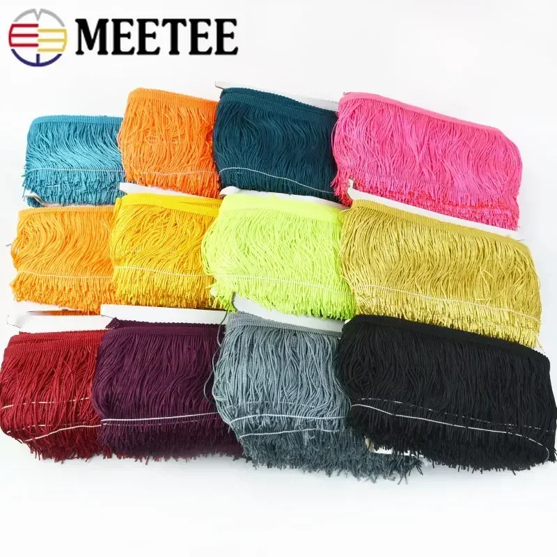 5/10M Polyester Tassel Fringes For Sewing Latin Dress Trim Lace Ribbon Garment Curtain Decorative Trimming DIY Craft Accessories