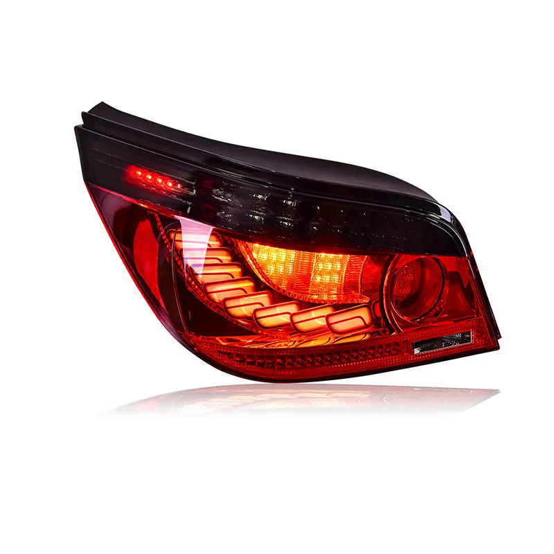 Car Taillights For BMW E60 2003-2010 Modified Style New LED Dragon Scale Taillights Dynamic Brake Turning Fluorescent Lights