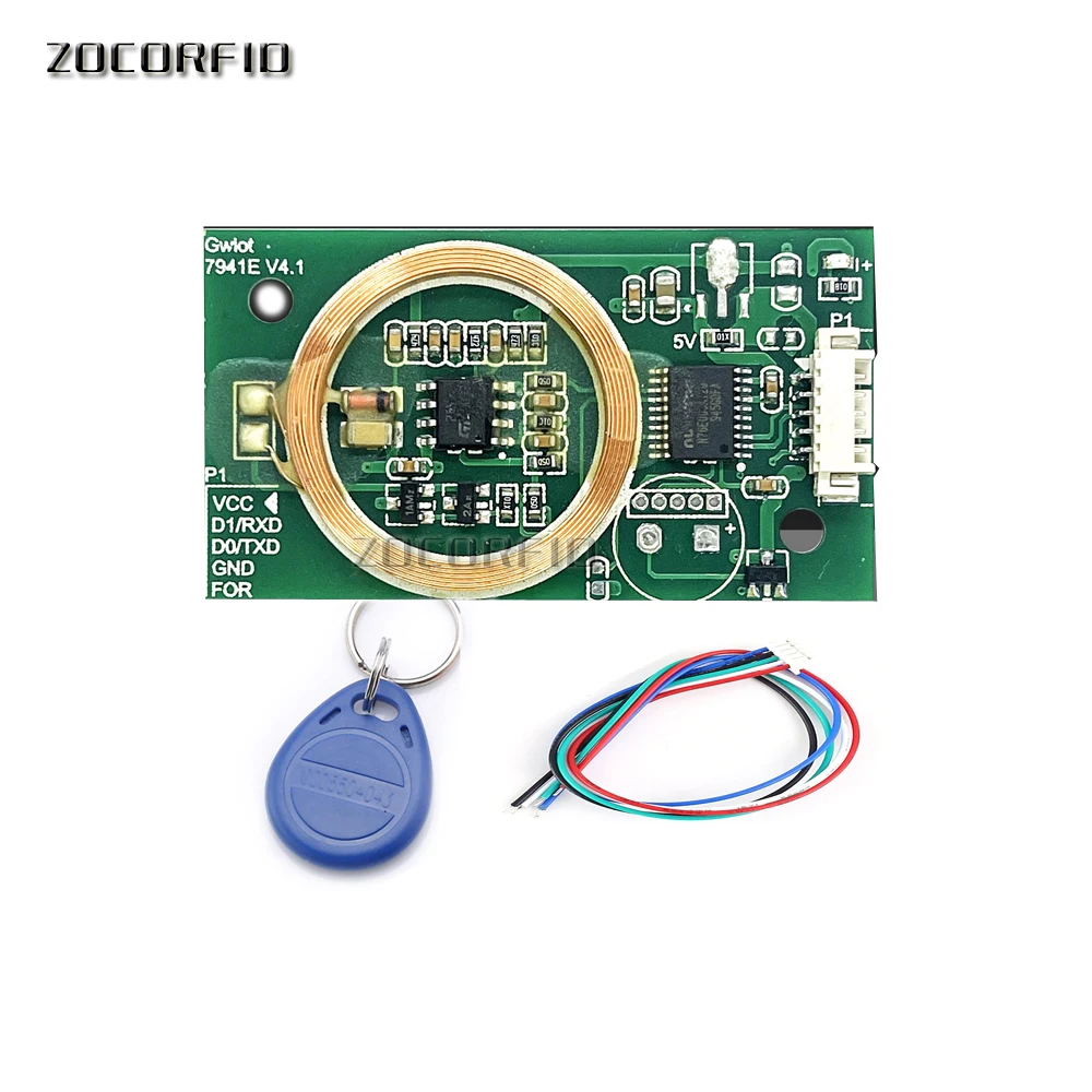 7941E 125KHZ RFID embedded elevator /access control read card module /RFID reader WG26/34 out put DC5V