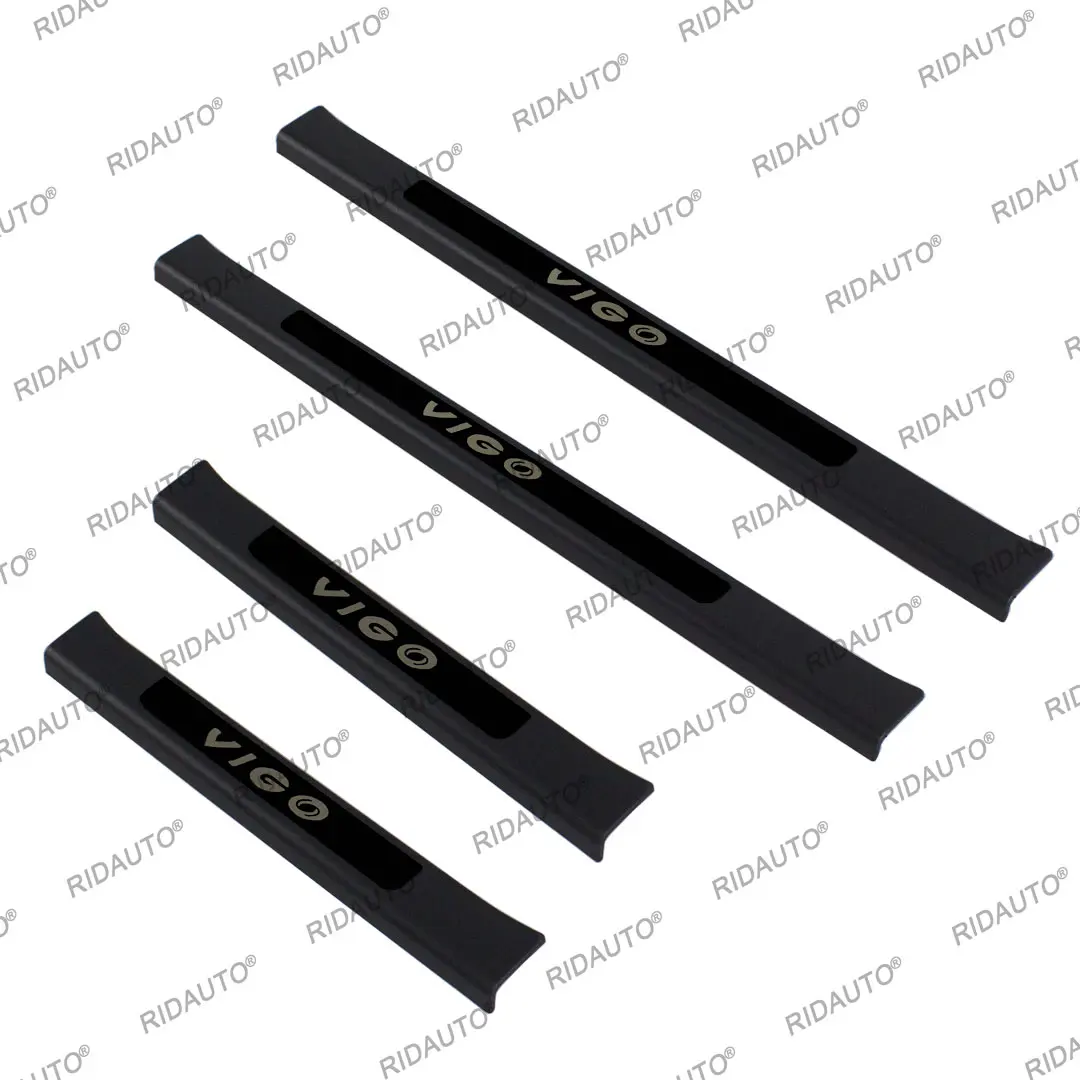 عتبة قطاع الباب قطاع لتويوتا هايلكس فيجو 2008-2014 اكسسوارات السيارات عتبة الباب لوحة بالية حامي غطاء دواسة الكسوة