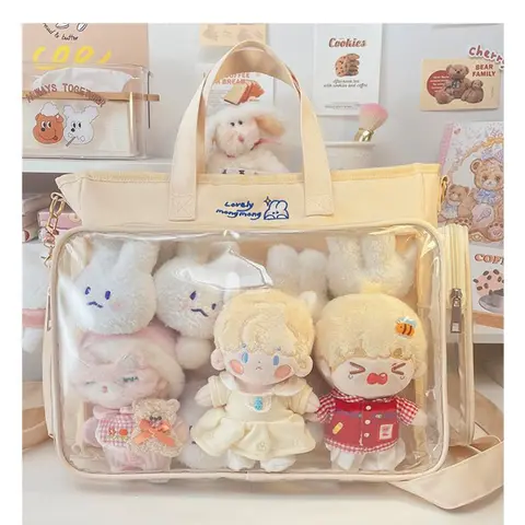 Transparent bag ita bag bolsos cruzados Japanese Cute Big Bag Female Bag New Student Shoulder Cross Body Hand Bag tote bag