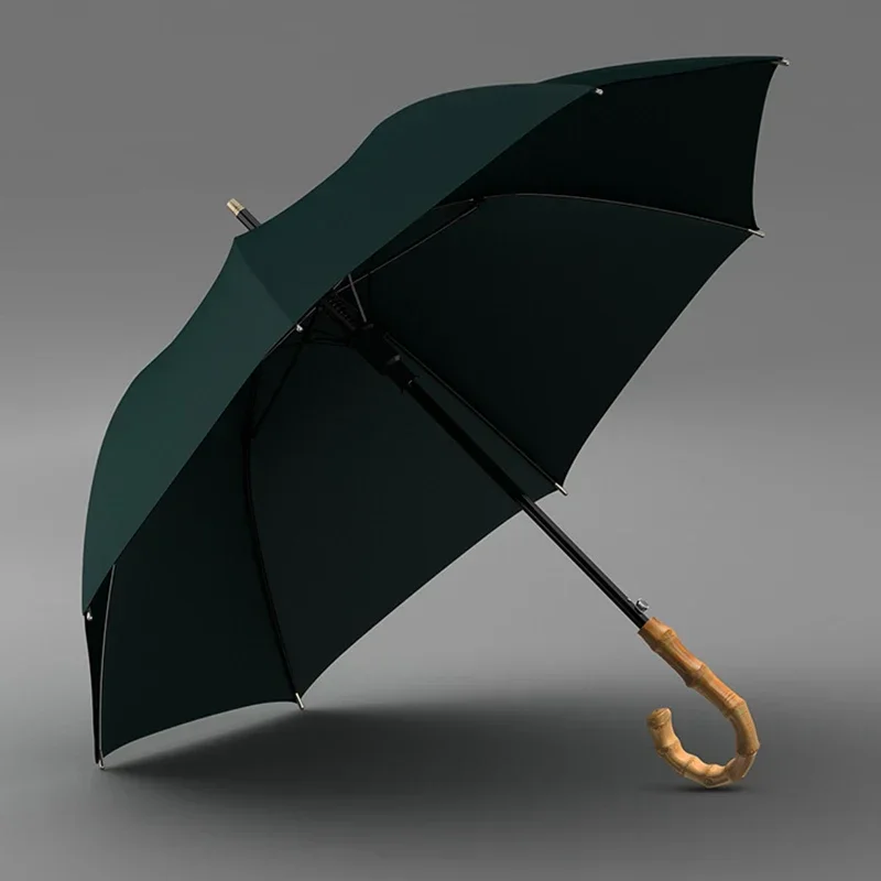 OLYCAT Large Bamboo Umbrella Men Windproof Corporation Golf Big Outdoor Umbrella Rain Luxury Designer Umbrella