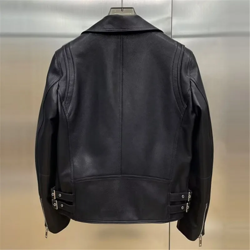 Japan Style Autumn Winter Faux Leather Jackets Men Motorcycles Black Outwear Male PU Loose Turn Down Collar Casual Leather Coats