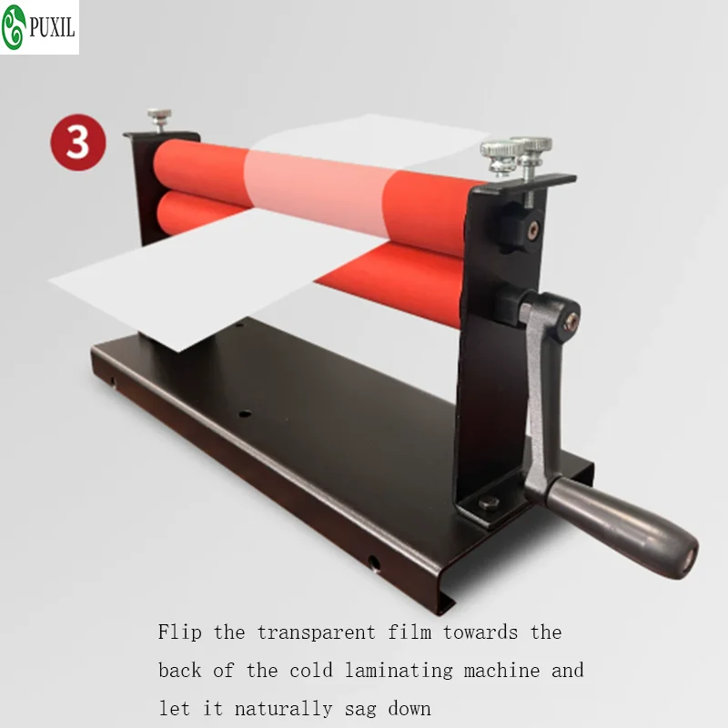10 inch 250mm manual laminating machine photo vinyl protective rubber cold laminating machine
