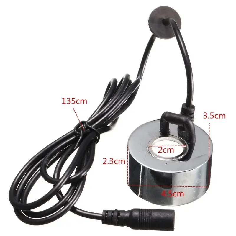 2Pcs 24V 45mm Ultrasonic Humidifier with EU Plug mini Mist Maker Air Fogger Water Fountain Pond Atomizer Nebulizer Atomizer Head