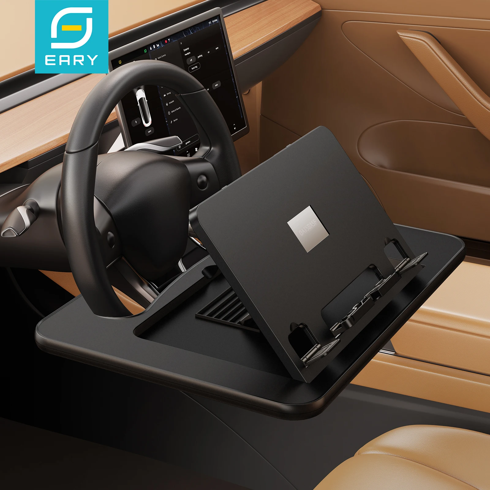 

Eary Car Steering Wheel Desk For Laptop Multipurpose Car Table For Eating Working Makeup Adjustable Car Food Tray For Driver