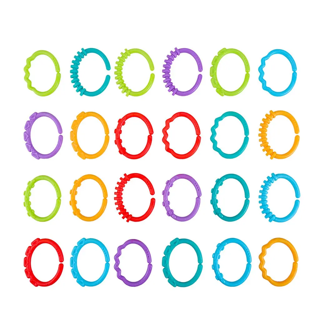 48 szt. Gniotki dla niemowląt, miękkie i bezpieczne, łączniki do wózka, fotelika samochodowego, gryzaki podróżne, zabawki do wózka, zabawki dla niemowląt