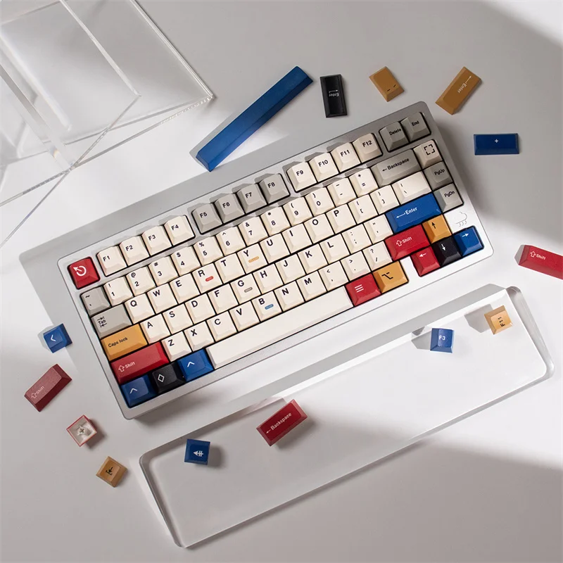 Novelty Retro Gamer PBT Keycap Mechanical Keyboard Cherry Profile GMK Custom Dye-Subbed Keycap 2.75U 7U Spacebar Alice Keyboard