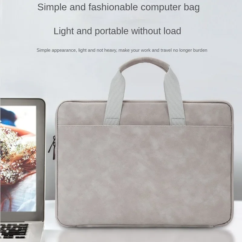 1pcs Full Open PU Sheepskin Laptop Bag for 13-16 Inch Notebooks Soft Touch  Shockproof Handbag Case