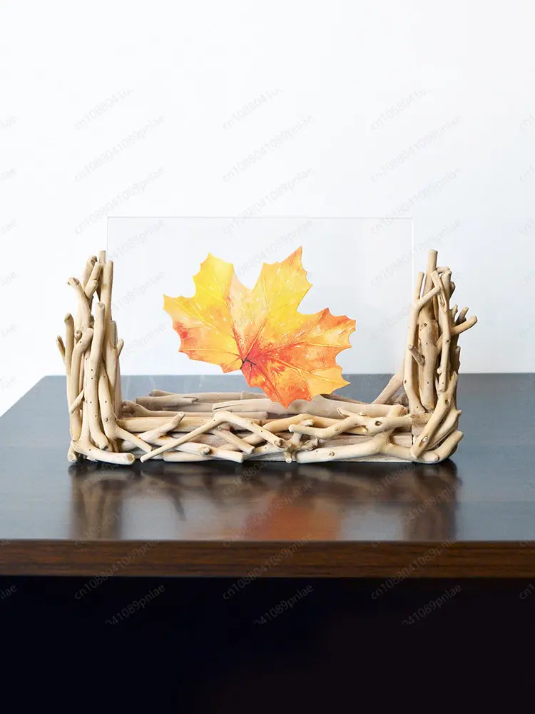 

Рамка для фотографий ручной работы из массива дерева, 7 дюймов, с акриловой вставкой, простая настольная, креативная, для изображений, поделка