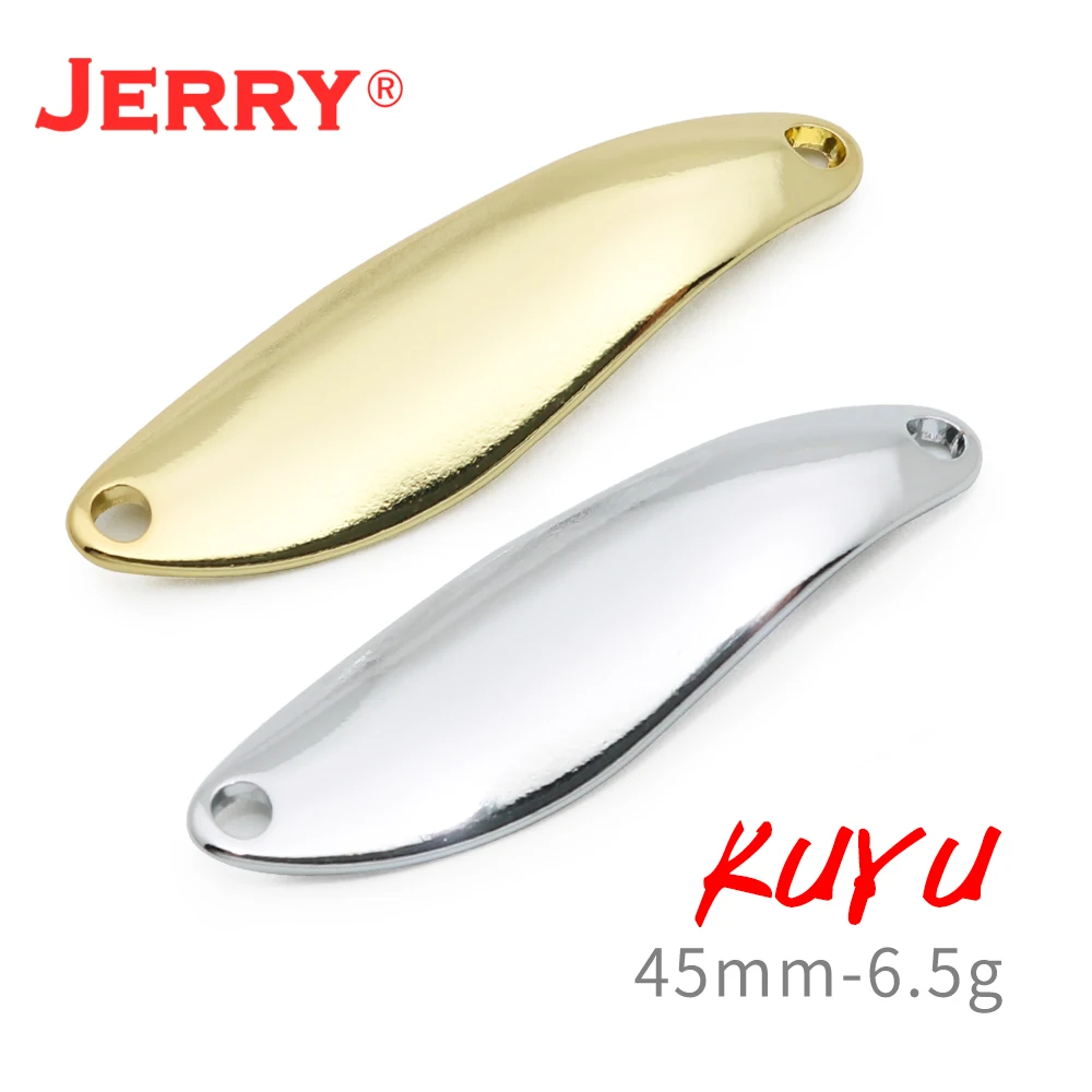 

Приманка-ложка Jerry Kuyu, 6 г, 45 мм, Неокрашенная, медная, металлическая, для ловли форели, щуки, окуня, лосося