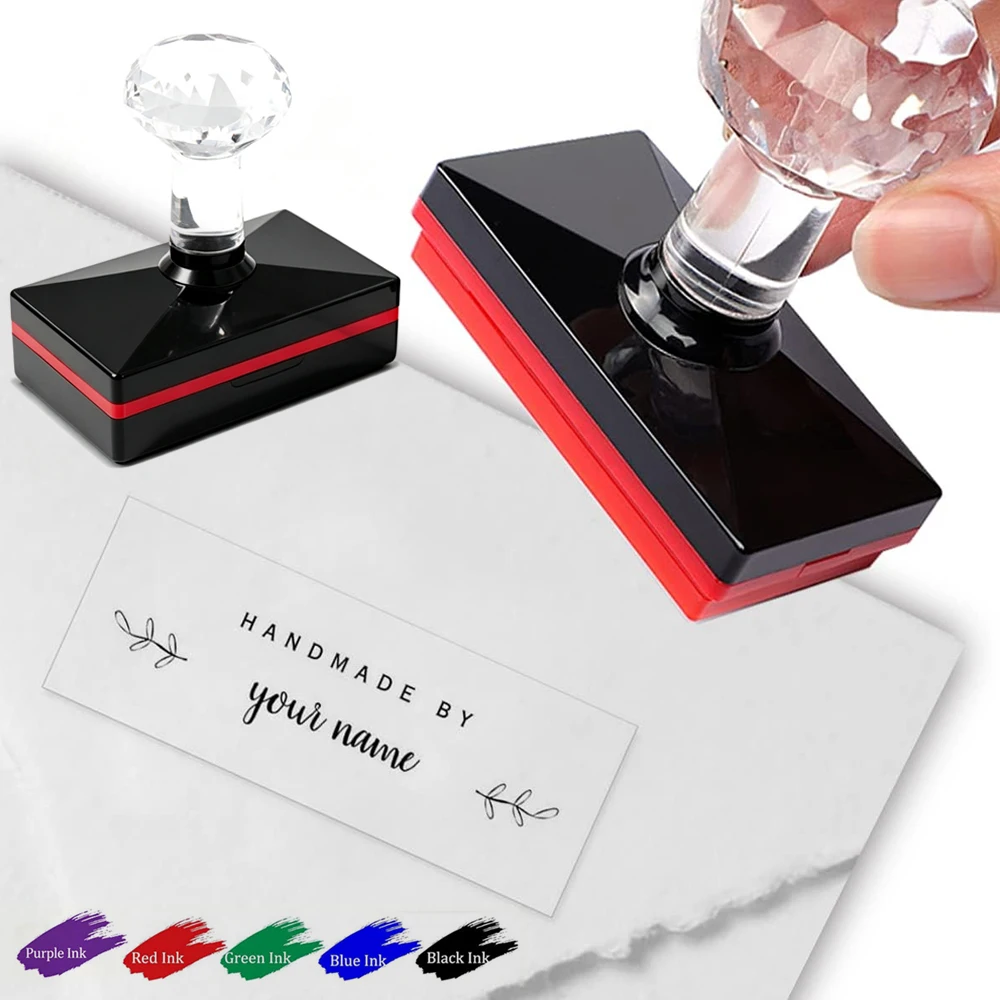 Custom Self Inking Stamp Personalized Custom Your Design Logo Photosensitive Stamp Wedding Party Packaging Company Address Stamp