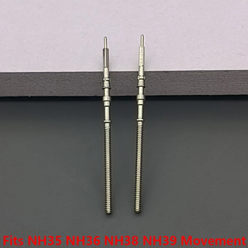 2/4PCS NH35 NH36 Movement Crown Stem Fits NH35 NH36 NH38 NH39 Movement Repair Replace Standard Stem Sult for NH35 Movement Parts