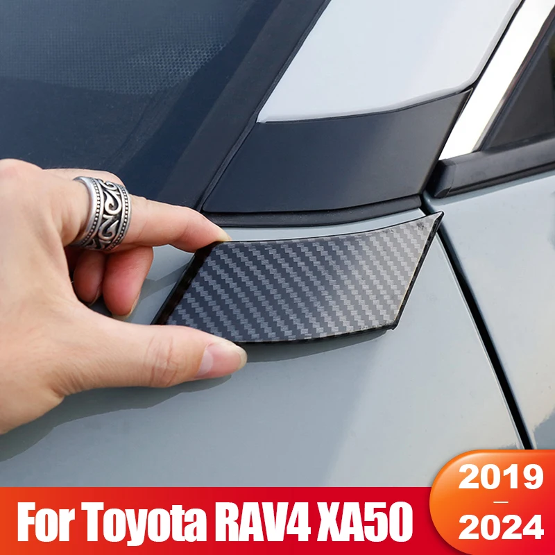 

For Toyota RAV4 XA50 2019 2020 2021 2022 2023 2024 RAV 4 Hybrid Car Front Window A Pillar Cover Trim Accessories