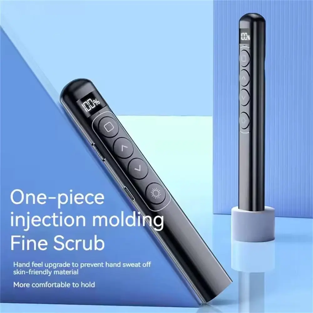 

Чувствительное управление, поворотная ручка, USB-соединение, ЖК-дисплей, презентационный кликер, портативный беспроводной презентатор Hyperlink