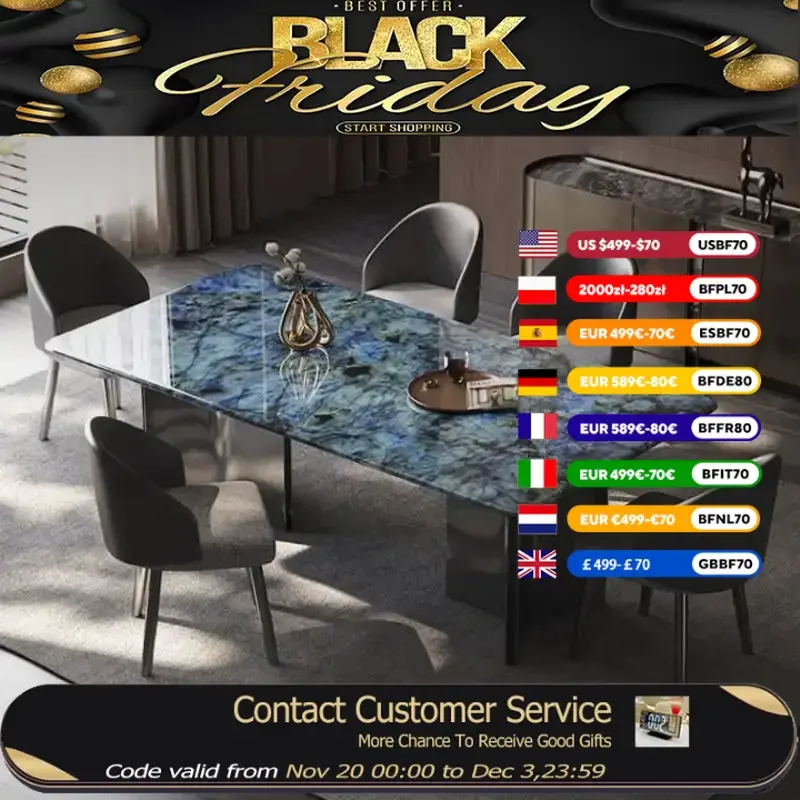 

Italian Design Dining Tables Party Work Reading Restaurant Kitchen Dining Tables Marble Luxury Mesa De Jantar Furniture Home