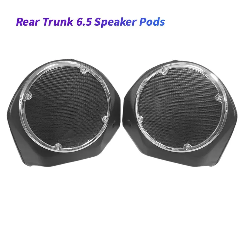 AU28-For Road Glide 6.5Inch Speaker Pod For Motorcycle Rear Trunk For King 2014-2023 Touring Models 6.5Inch Grill Net