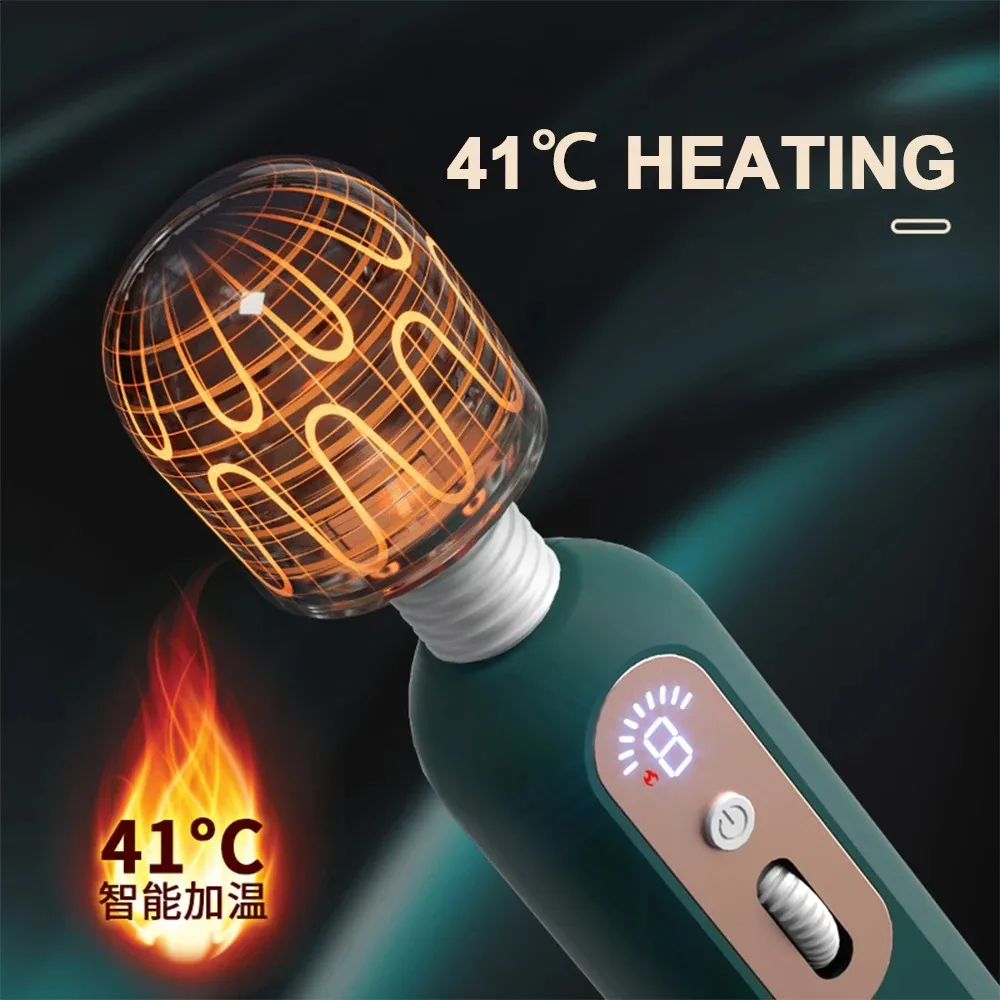 Digital Display Female Masturbation Roller AV Stick Vibrator Speed Regulation Clitoris Stimulator Sex Tool for Adults