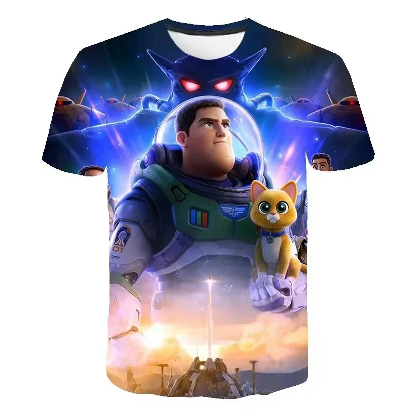 

Disney Toy Story 3D children's T-shirt, quick-drying and breathable Y2K, comfortable and casual round-neck children's clothing
