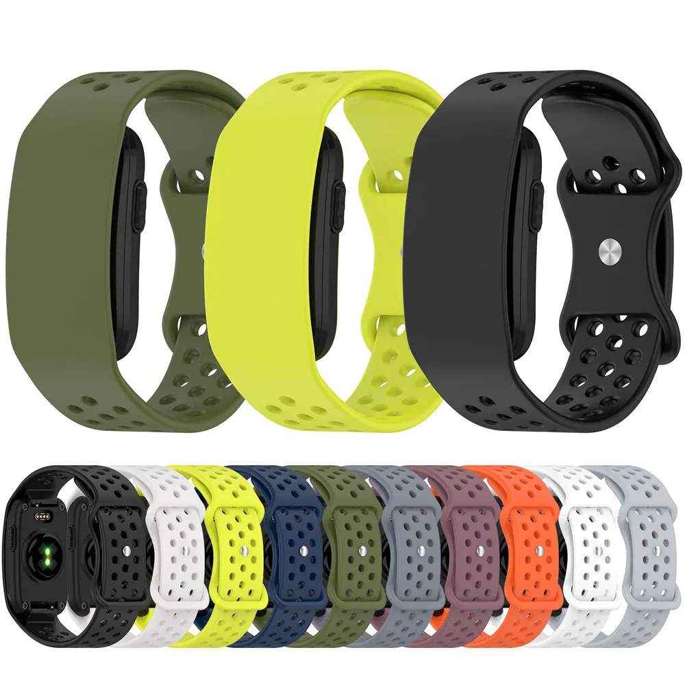 BEHUA Silikonarmband für Garmin CIRQA Smart Band mit Schnalle, atmungsaktives Sportarmband, Armband Garmin CIRQA SmartBand – Detail 7
