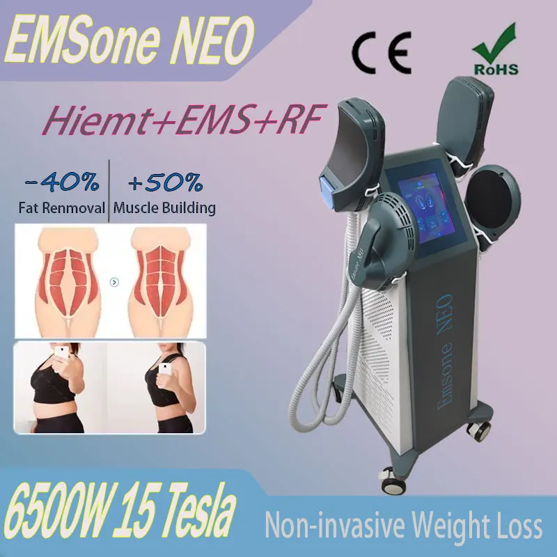 

2024 Professional EMSone NEO Body Shaping RF Abdominal Muscle Stimulator 6500W 15 Tesla EMS Fat Burning