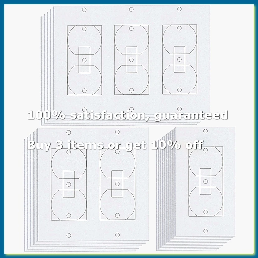 20Pcs Wall Insulation Outlet Insulators Sealers,Electrical Outlet Insulation Pads for Wall, Light, Switch Socket