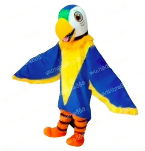

New Adult Hot Sale Foam Cute Halloween Blue Parrot Bird Cartoon Mascot Costume Christmas Fancy Dress Halloween Mascot Costume