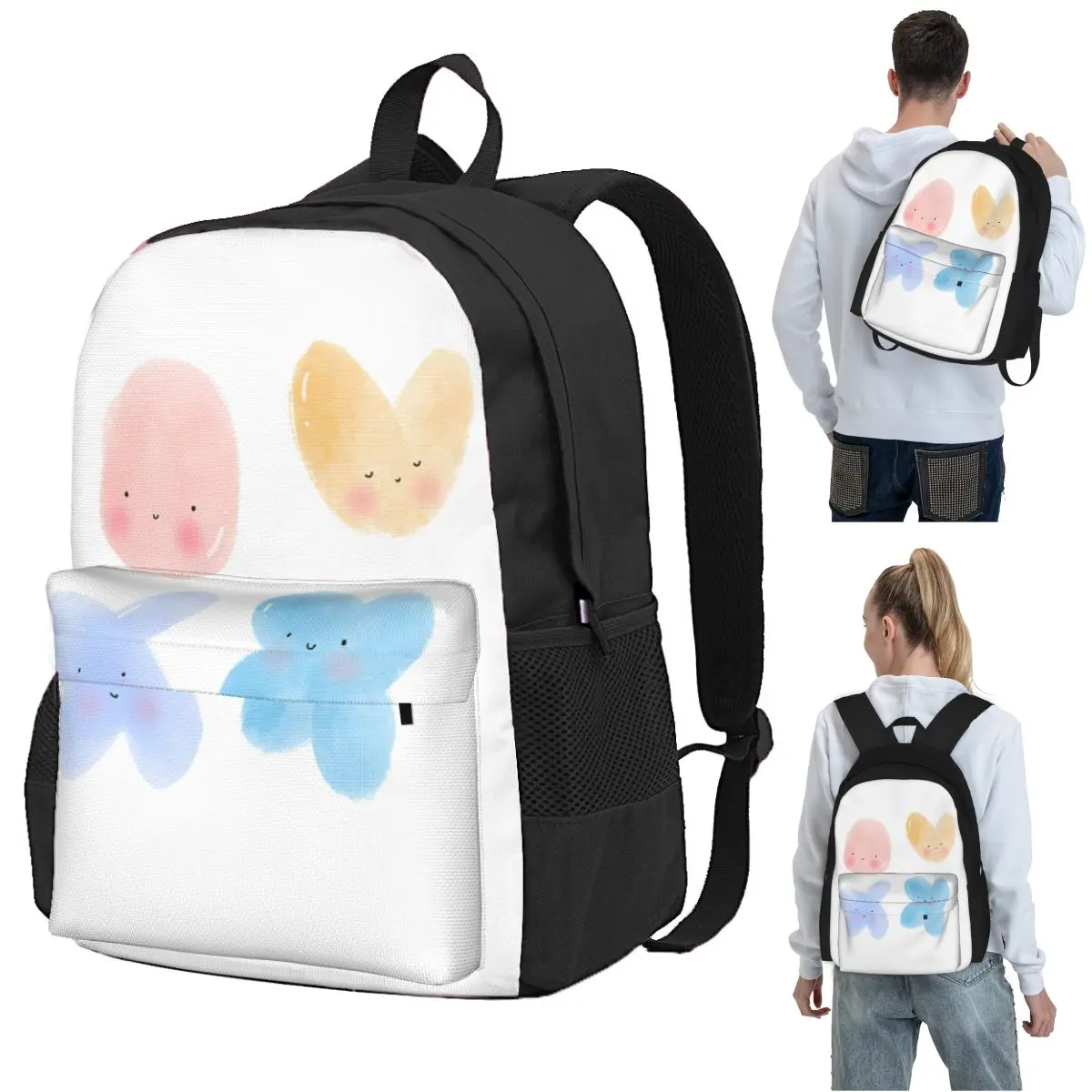 

Fluffy Cloud Backpack Student BookBag Children School Bag Laptop Shoulder Bags for Boys Girls