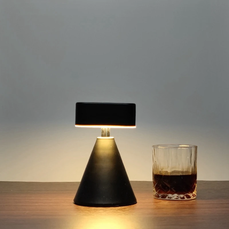 

Desk Lamp USB Charging Touch LED Eye Protection Atmosphere Decorative Desk Lamp Durable Easy Install Easy To Use Black