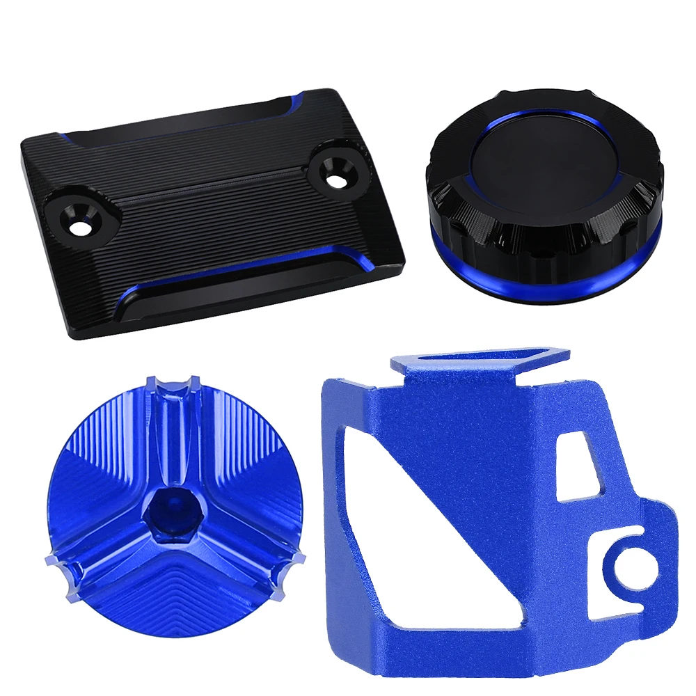 For Yamaha YZF R1 YZFR6 YZF R3 R6 R7 R9 R1 R25 R125 Motorcycle Accessories Front Rear Brake Fluid Reservoir Cover Engine Oil Cap